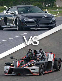 Jazda Audi R8 V10 vs KTM X-Bow – Tor Krzywa