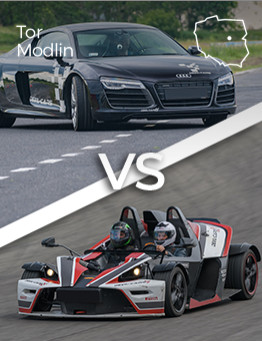 Jazda Audi R8 V10 vs KTM X-Bow – Tor Modlin