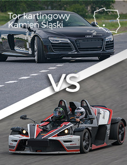 Jazda Audi R8 V10 vs KTM X-Bow – Tor kartingowy Silesia Ring