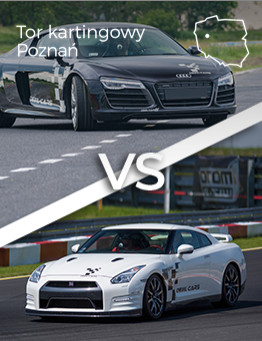 Jazda Nissan GTR vs Audi R8 V10 – Tor kartingowy Poznań