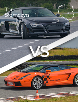 Jazda Lamborghini Gallardo vs Audi R8 V10 – Tor Słomczyn