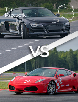 Jazda Ferrari F430 vs Audi R8 V10 – Tor Pszczółki