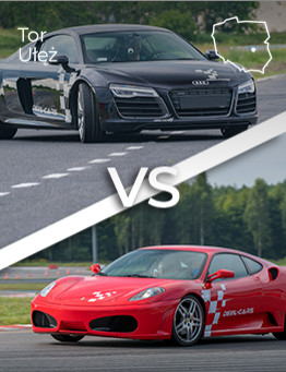 Jazda Ferrari F430 vs Audi R8 V10 – Tor Ułęż