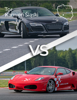 Jazda Ferrari F430 vs Audi R8 V10 – Tor Silesia Ring