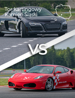 Jazda Ferrari F430 vs Audi R8 V10 – Tor kartingowy Silesia Ring