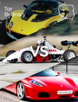 Jazda Ferrari 360 Modena vs Lotus Exige vs Formuła Jedi – Tor Bednary